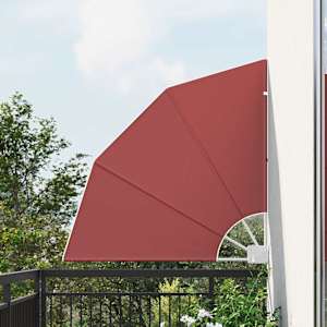 Zaslon za zasebnost na balkonu Terakota 115 x 115 cm Poliester