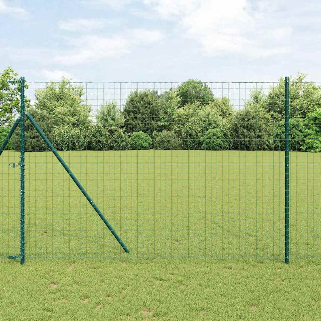 Låseposter 13 pcs Grøn Ø32 mm 210 cm Galvaniseret Stål