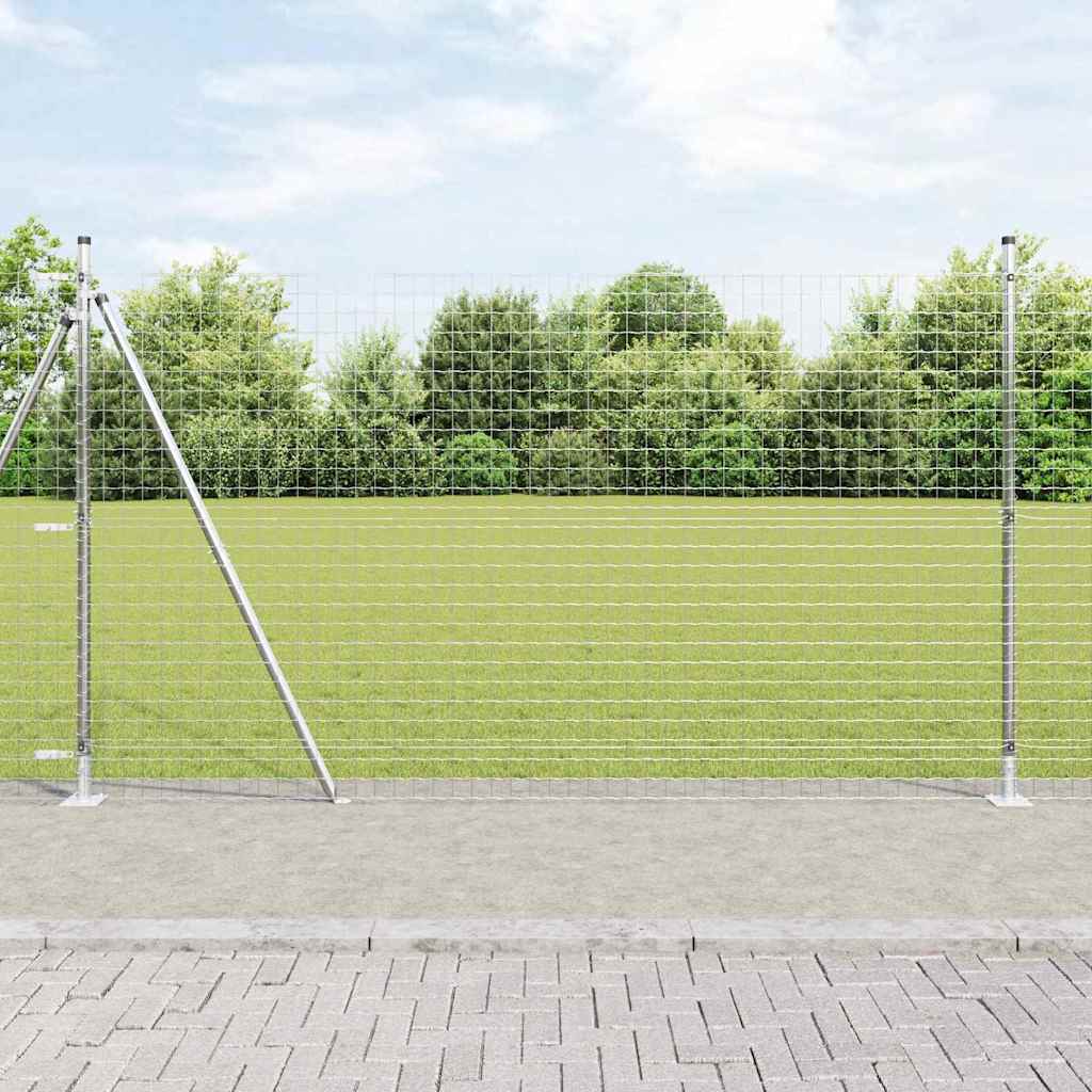 Sada pľúca brán 7 pcs Strieborná Ø32mm 160 cm Pozinkovaná oceľ 42004328