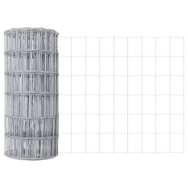 vidaXL Euroopa aed 0,4 x 50 m PVC-kaetud raud