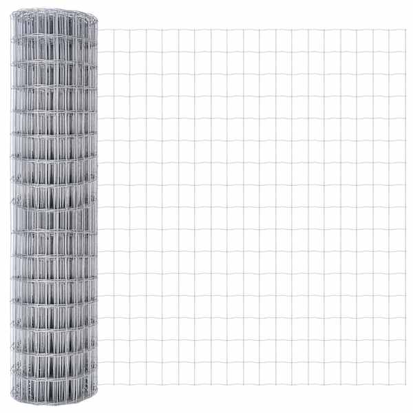 vidaXL Euroopa aed 1 x 25 m PVC-kaetud raud