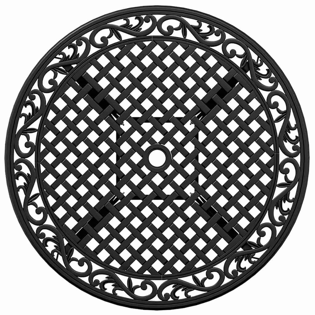 Komplet za jedilnico v vrtu 5 pcs Črna Aluminij - slika 10