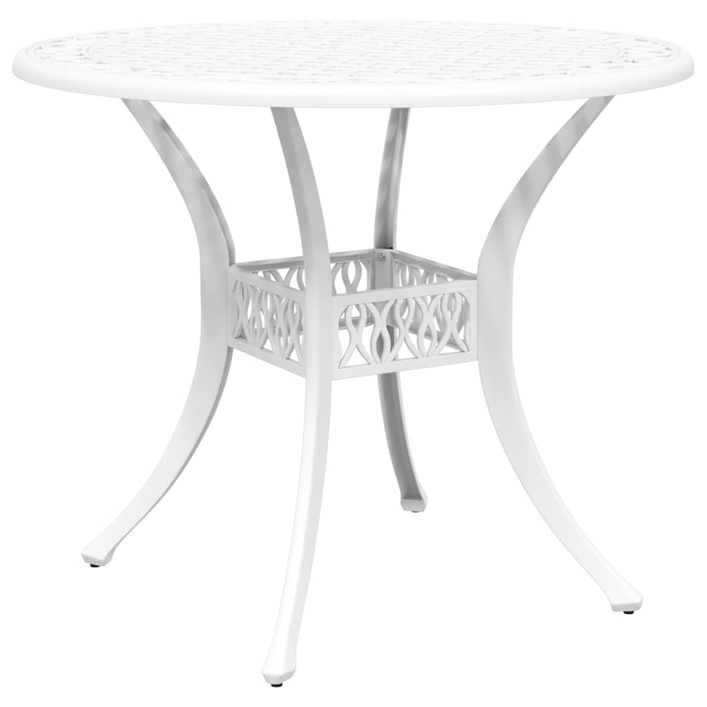 Komplet za jedilnico v vrtu 7 pcs Bela Aluminij - slika 6