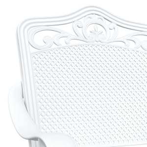 Sada zahradního stolu 3 pcs Bílá Odlévaný hliník - obrázek 10