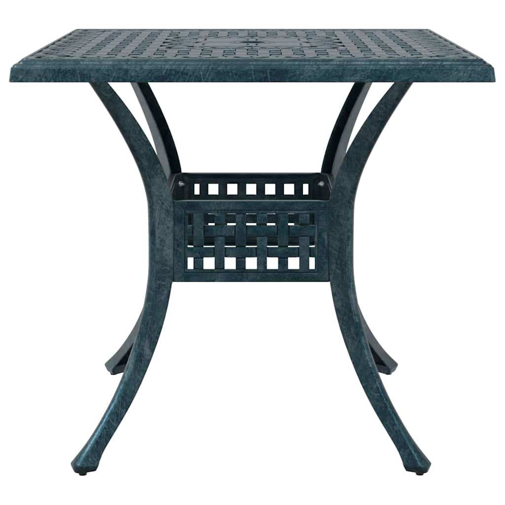 Komplet vrtne mize 5 pcs Zelena Lit aluminij - slika 9