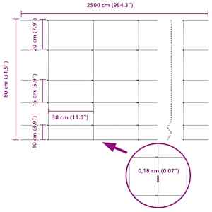 Pastevní plot Stříbrná 25 x 0,8 m Pozinkovaná ocel - obrázek 9