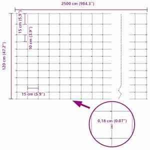 Pastevní plot Stříbrná 25 x 1,2 m Pozinkovaná ocel - obrázek 9
