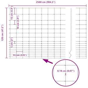 Pastevní plot Stříbrná 25 x 1,2 m Pozinkovaná ocel - obrázek 9