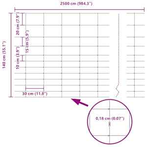 Pastevní plot Stříbrná 25 x 1,4 m Pozinkovaná ocel - obrázek 9