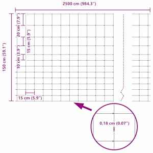 Pastevní plot Stříbrná 25 x 1,5 m Pozinkovaná ocel - obrázek 9