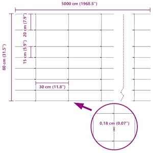 Pastevní plot Stříbrná 50 x 0,8 m Pozinkovaná ocel - obrázek 9