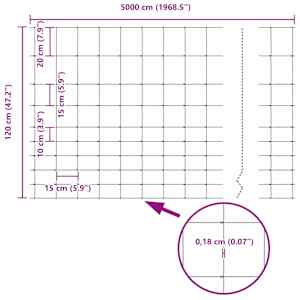 Pastevní plot Stříbrná 50 x 1,2 m Pozinkovaná ocel - obrázek 9