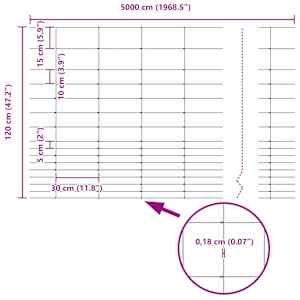 Pastevní plot Stříbrná 50 x 1,2 m Pozinkovaná ocel - obrázek 9