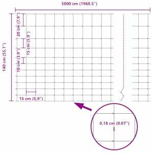 Pastevní plot Stříbrná 50 x 1,4 m Pozinkovaná ocel - obrázek 9