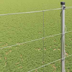Pastevní plot Stříbrná 50 x 1,4 m Pozinkovaná ocel - obrázek 4
