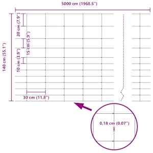 Pastevní plot Stříbrná 50 x 1,4 m Pozinkovaná ocel - obrázek 9