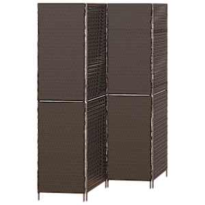 vidaXL Toa jagaja Pruun 195 x 180 cm pol&uuml;rotang