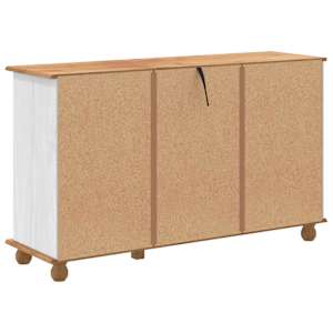Komoda ASKIM Bílá 79 x 40 x 133,5 cm Masivní borové dřevo - obrázek 7