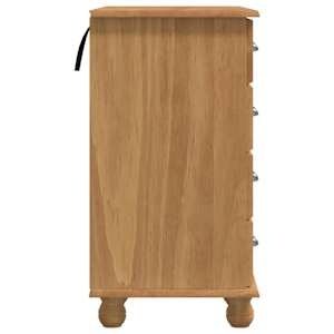 Stůl na psaní ASKIM Hnědá 95 x 40 x 75 cm Masivní borové dřevo - obrázek 6