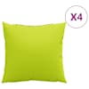 vidaXL diivanipadjad 4 tk, erkrohelised, 60 x 60 cm, kangas