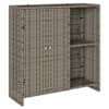 vidaXL Hoiukapp riiuliga ladustamisega Hall 100 x 36 x 102 cm Rotang