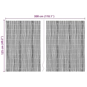 Bambusový plot Přírodní 400 x 125 cm bambus - obrázek 6