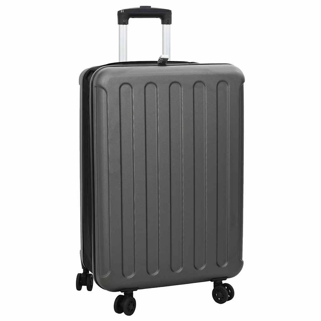 vidaXL Klappbarer Koffer Hartschale 24'' Dunkelgrau 43x27x66 cm ABS