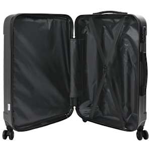 Kufr se zámkem 3 pcs Tmavě šedá 50 x 31 x 78 cm ABS plast - obrázek 2