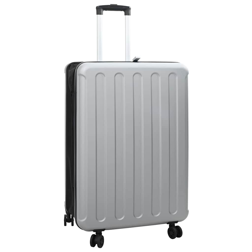 vidaXL Faltbarer Koffer Hartschale 28'' Silber 50x30x76 cm ABS