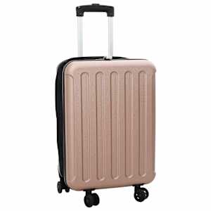 Kufr se zámkem růžová zlatá 34 x 23 x 55.5 cm ABS plast - obrázek 1