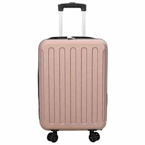 Kufr se zámkem růžová zlatá 34 x 23 x 55.5 cm ABS plast - obrázek 3