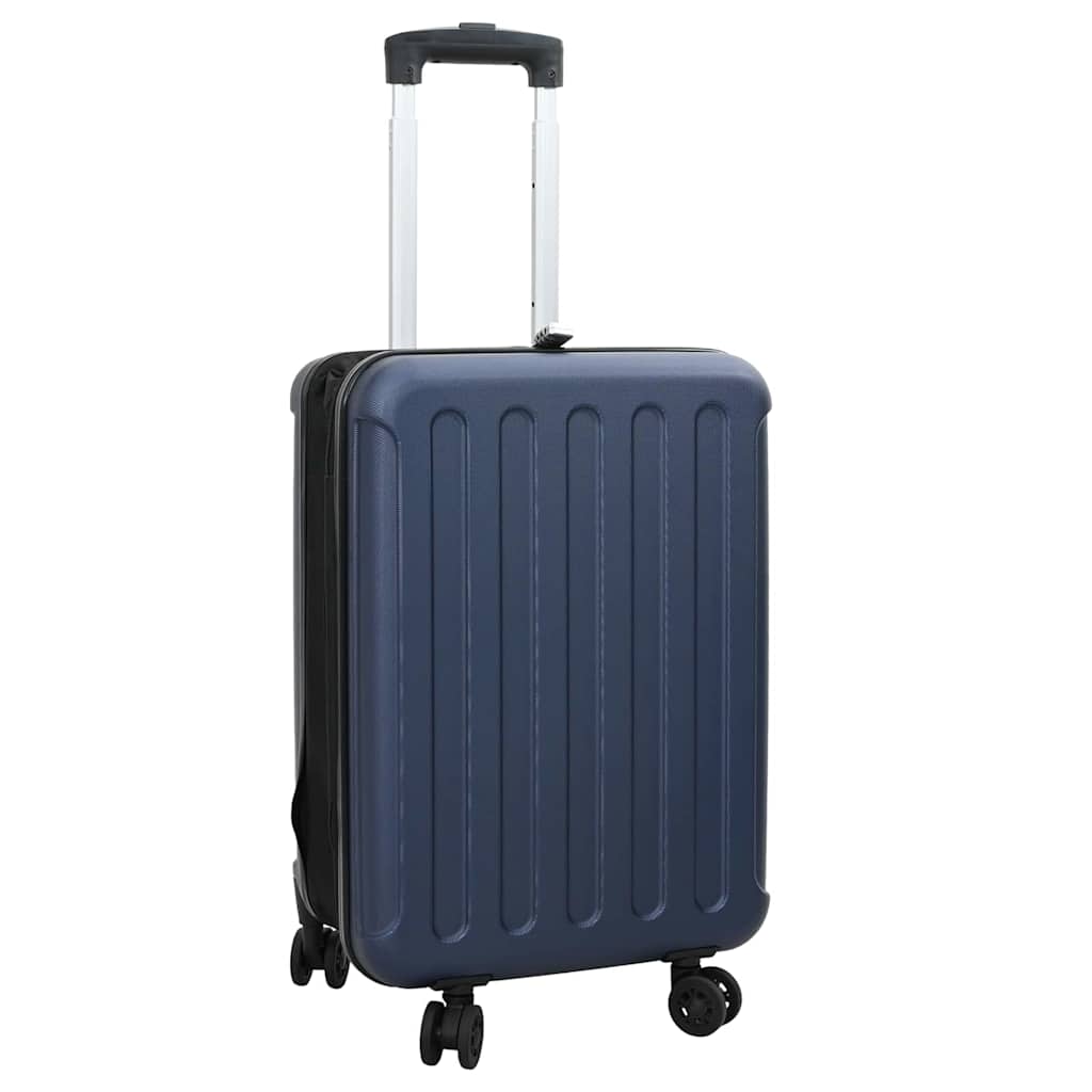 vidaXL Skladací kufor Hard Shell 20'' Tmavomodrý 34x23x55.5 cm ABS