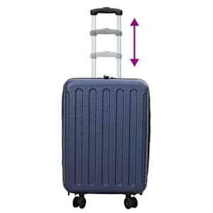 Kufr se zámkem Tmavě moddrá 34 x 23 x 55.5 cm ABS plast - obrázek 10