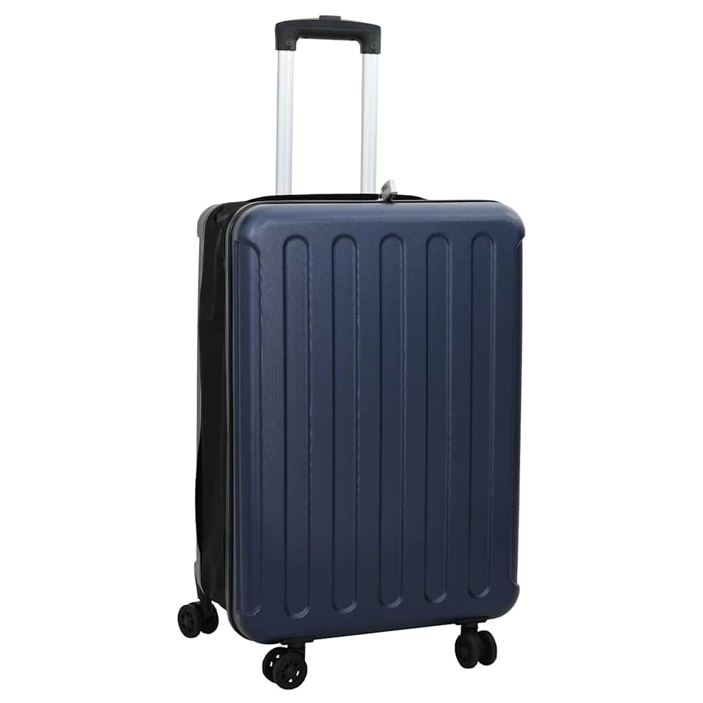 vidaXL Skladací kufor s tvrdou škrupinou 24'' Tmavomodrý 43x27x66 cm ABS