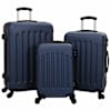 vidaXL Kohver lukuga 3 tk Tumesinine 50 x 31 x 78 cm ABS Plastik