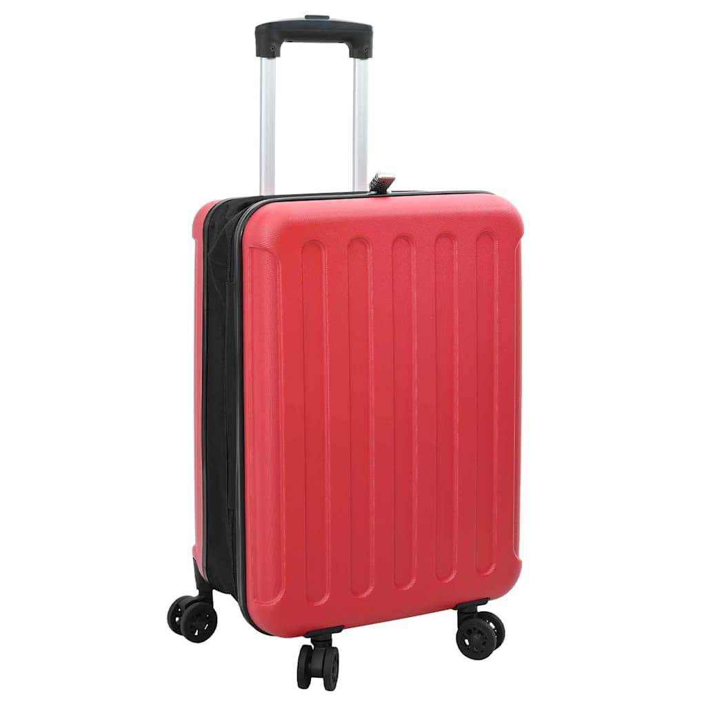 vidaXL Valiză pliabilă cu carcasă tare 24' Roșie 43x27x66 cm ABS