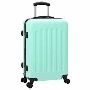 Kufr se zámkem 3 pcs Mentolově zelená 50 x 31 x 78 cm ABS plast - obrázek 2