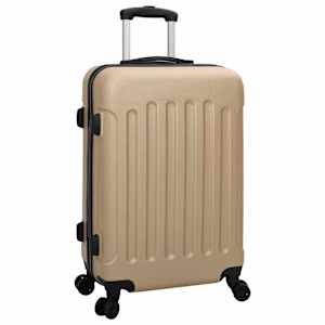 Kufr se zámkem 3 pcs champagne 50 x 31 x 78 cm ABS plast - obrázek 2