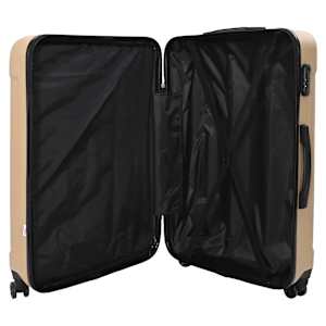 Kufr se zámkem 3 pcs champagne 50 x 31 x 78 cm ABS plast - obrázek 4
