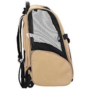 Vozík pro domácí mazlíčky 3 v 1, design, písková barva, 48 x 32 x (57-106) cm, oxfordská látka - obrázek 4