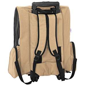 Vozík pro domácí mazlíčky 3 v 1, design, písková barva, 48 x 32 x (57-106) cm, oxfordská látka - obrázek 6