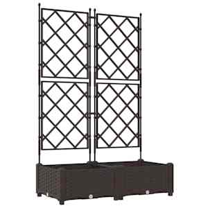 Zahradní pěstebník 2 pcs Hnědá 80 x 40 x 125,5 cm Ocel - obrázek 2