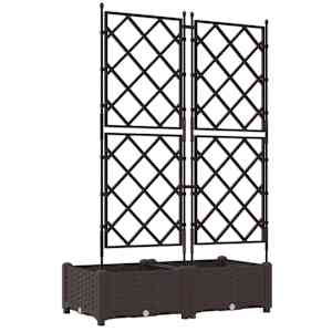 Zahradní pěstebník 2 pcs Hnědá 80 x 40 x 125,5 cm Ocel - obrázek 7