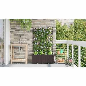 Zahradní pěstebník 2 pcs Hnědá 80 x 40 x 143 cm Ocel - obrázek 4