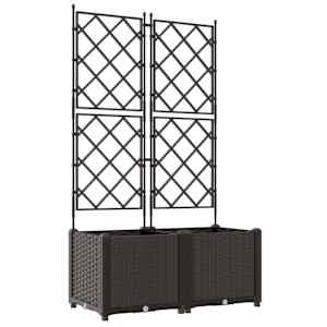 Zahradní pěstebník 2 pcs Hnědá 80 x 40 x 143 cm Ocel - obrázek 2