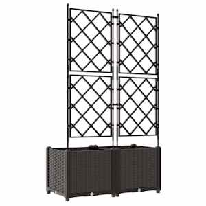 Zahradní pěstebník 2 pcs Hnědá 80 x 40 x 143 cm Ocel - obrázek 7