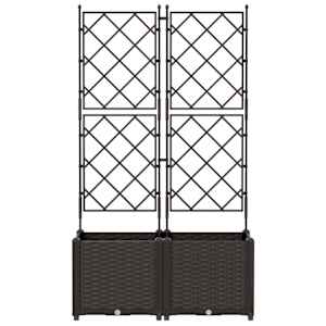 Zahradní pěstebník 2 pcs Hnědá 80 x 40 x 143 cm Ocel - obrázek 5