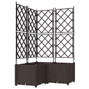 Zahradní pěstebník 3 pcs Hnědá 80 x 80 x 143 cm Ocel - obrázek 2