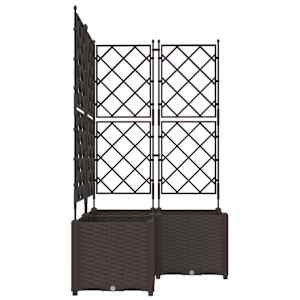 Zahradní pěstebník 3 pcs Hnědá 80 x 80 x 143 cm Ocel - obrázek 5