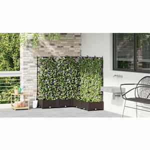Zahradní pěstebník 5 pcs Hnědá 120 x 120 x 125,5 cm Ocel - obrázek 4